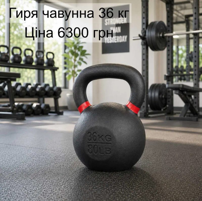 Гиря 12 кг чугунная чавунна гири | Усі гирі 16 20 24 32 36 кг чугун | чавунні чугунные спортивные — фото 6