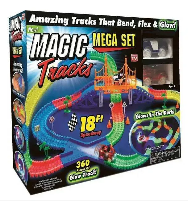 Гоночный трек Magic Track 360 со светящейся трассой 2 машинки + мост — фото 2