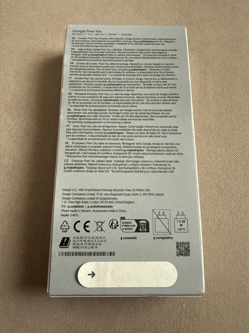 Google Pixel 10a 128GB dual sim новий — фото 2