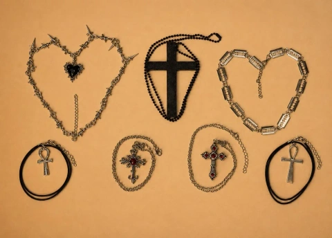 Готические Chrome Hearts украшения на шею