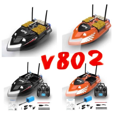 GPS кораблик для рыбалки прикормки FLYTEС V802 PRO карповый 5200 мАч