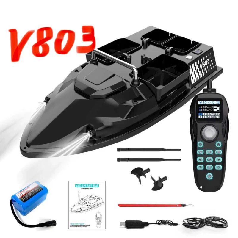 GPS кораблик для рыбалки прикормки FLYTEС V802 PRO карповый 5200 мАч — фото 3