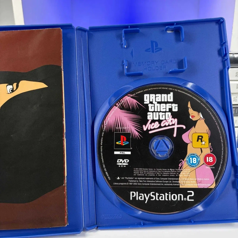 Гра PlayStation 2 Grand Theft Auto: Vice City Б/У Оригінальна ігра ГТА Вайс Сіті Плейстешен 2 GTA Vice city асортимент ігор PS2 — фото 2