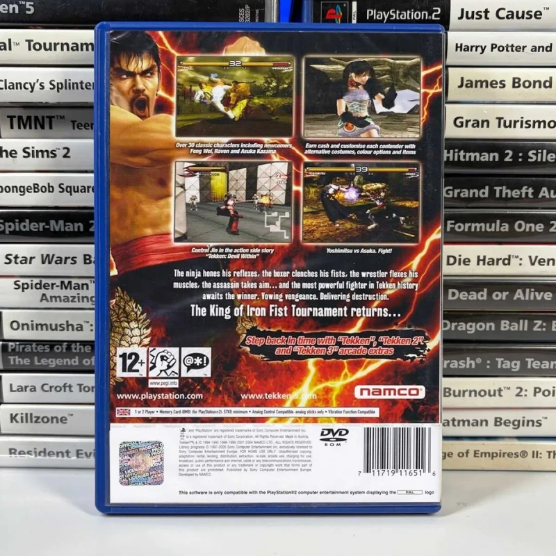 Гра PlayStation 2 Tekken 5 Б/У Оригінальна ігра sony плейстейшен 2 Текен 5 асортимент ігор соні PS2 — фото 2