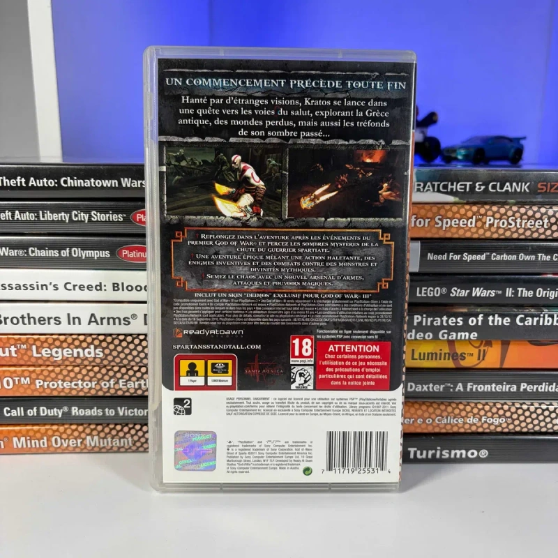 Гра Sony PlayStation Portable God of War Ghost of Sparta PSP Б/У Оригінальна ігри ПСП Бог Війни Привид спарти асортимент ігор псп год оф вар — фото 2