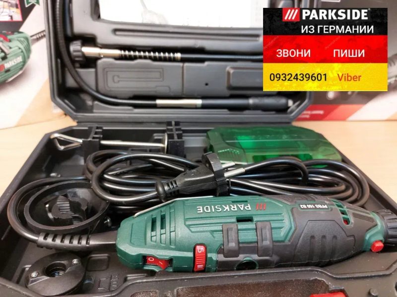 Гравер с гибким валом из ГЕРМАНИИ Бормашинка Parkside PFBS 160 dremel — фото 4