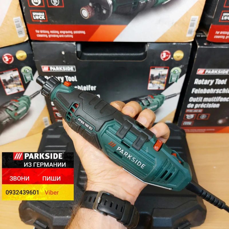 Гравер с гибким валом из ГЕРМАНИИ Бормашинка Parkside PFBS 160 dremel — фото 7