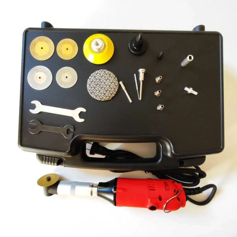Гравер в кейсі, кутова шліфмашина Pomogatop Fixtool 100 W, 14000 об/хв — фото 4