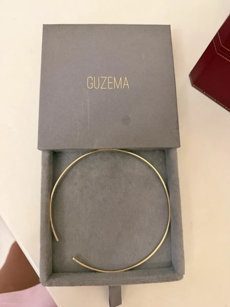 Guzema Чокер, 6 діамантів, жовте золото — фото 6