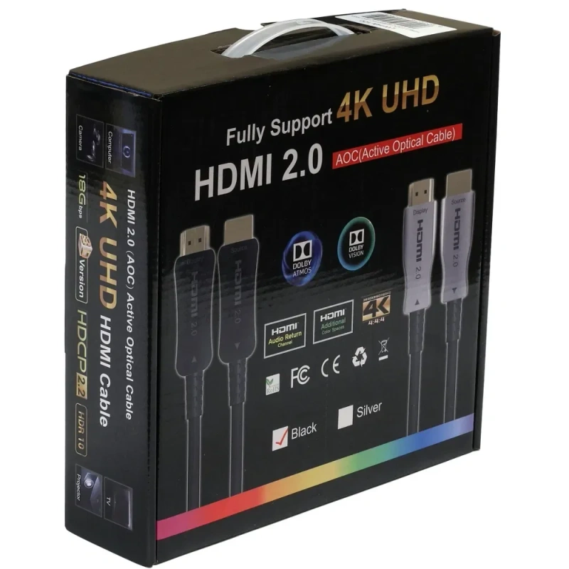 HDMI  Кабель-оптичний 4К 8К UHD 10,15,20,30,60,100 м(AOC) — фото 7