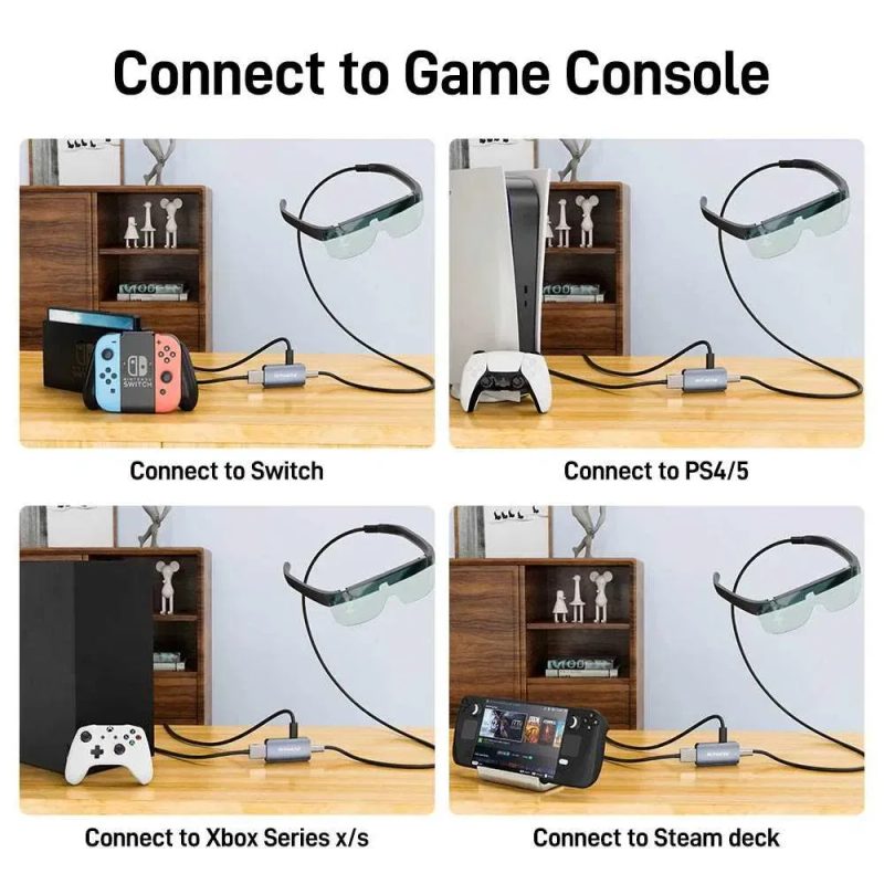 HDMI to Type-C adapter перехідник 4k 60hz для XREAL Air Switch Steam Rokid Max/Air RayNeo — фото 7