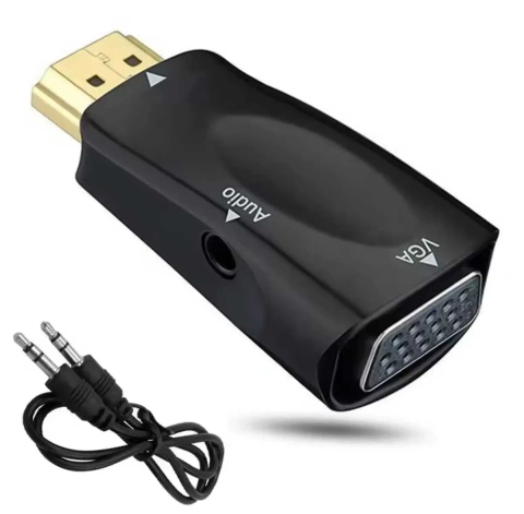 HDMI - VGA адаптер-конвертер з аудіо 3,5 мм | 1080P тато-мама