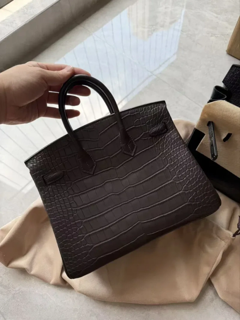 Hermes Birkin 25 Ebane Matte Alligator в наличии — фото 3