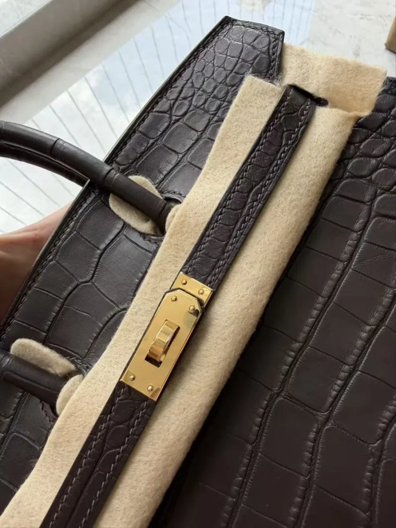 Hermes Birkin 25 Ebane Matte Alligator в наличии — фото 4