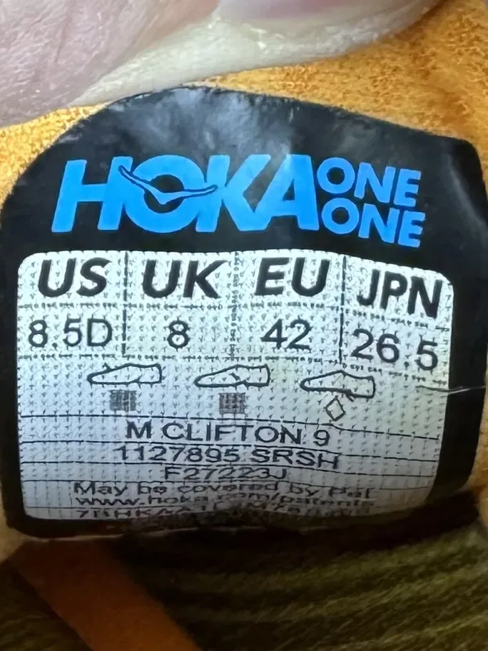 Hoka Clifton 9 кроссовки 42 размер беговые оранжевые — фото 2