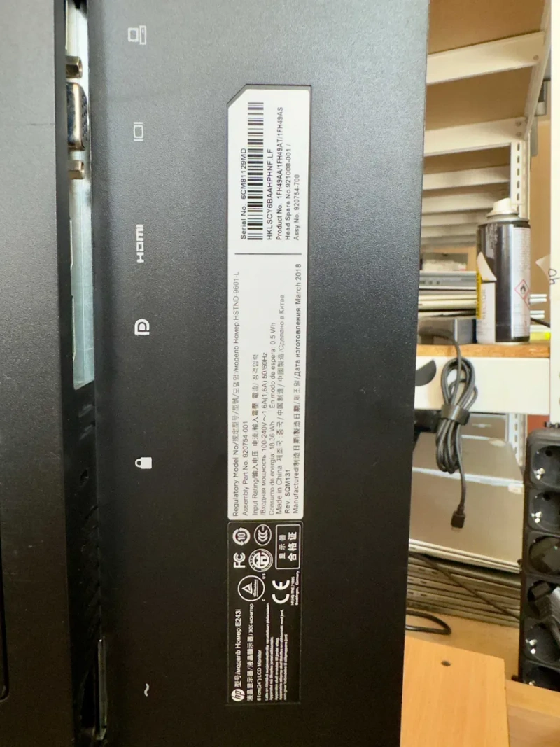 HP EliteDisplay E243i 24" IPS WUXGA (1920x1200) — Бізнес-монітор преміум класу — фото 5