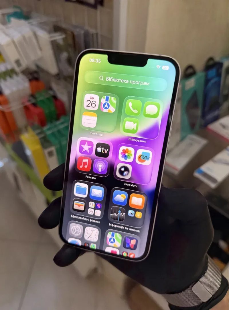 Ідеальний iPhone 14 Purple 100%АКБ Фізична Neverlock (Магазин Гарантія) — фото 2