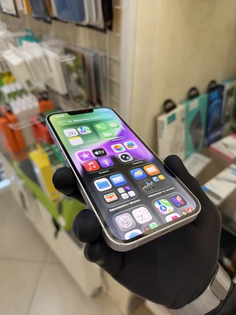 Ідеальний iPhone 14 Purple 100%АКБ Фізична Neverlock (Магазин Гарантія) — фото 4