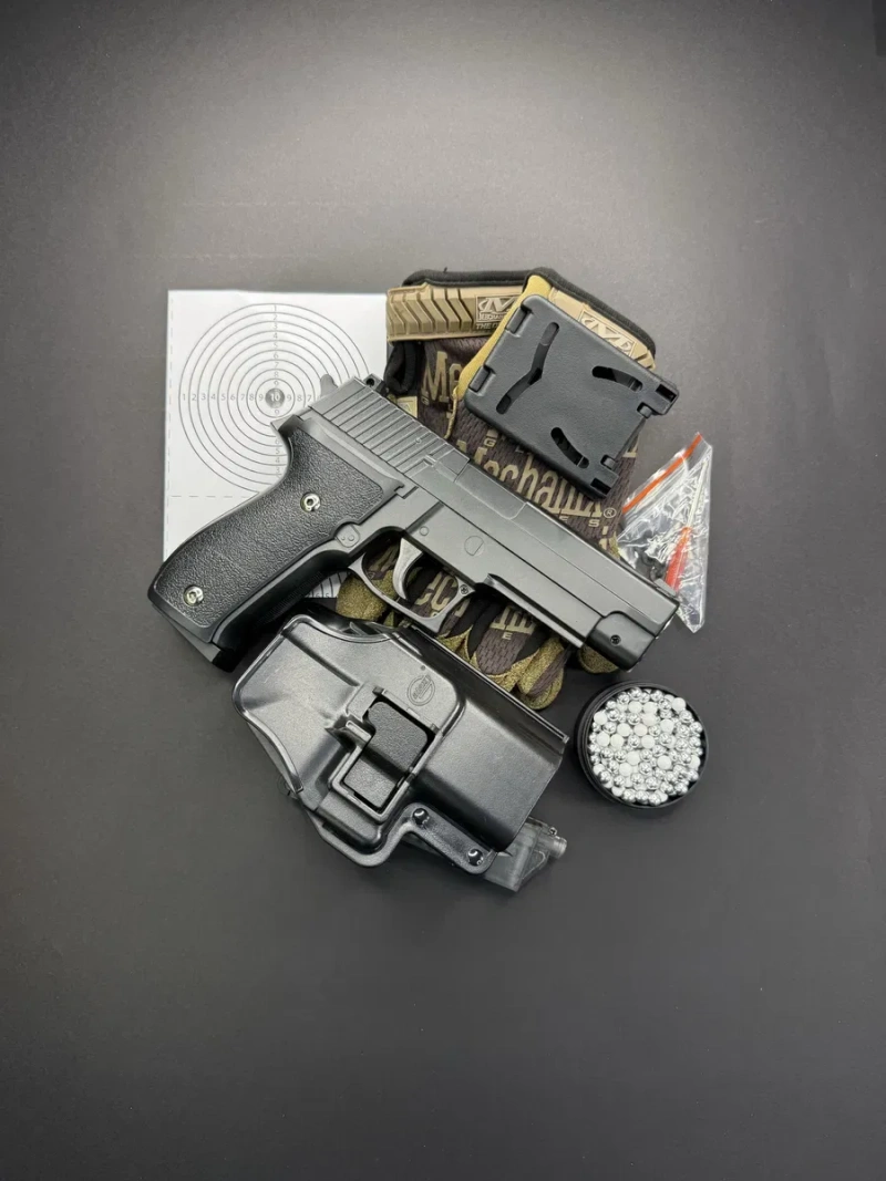 Іграшковий металевий пістолет Sig Sauer PRO+ Galaxy G26+, 6 мм, з кобурою, пружинний (spring) — фото 2