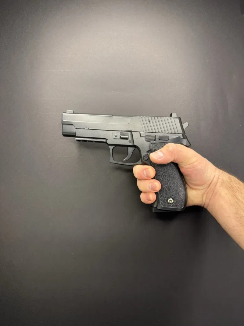 Іграшковий металевий пістолет Sig Sauer PRO+ Galaxy G26+, 6 мм, з кобурою, пружинний (spring) — фото 6