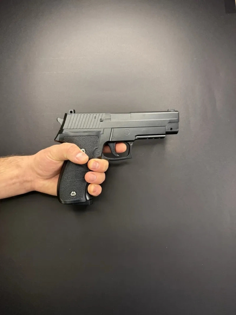 Іграшковий металевий пістолет Sig Sauer PRO+ Galaxy G26+, 6 мм, з кобурою, пружинний (spring) — фото 7