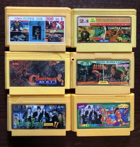 Ігри для Денді, Сюбор, Steepler, Remarks: Dizzy Earrhworm Jim, Dracula Lion King, Contra Force Aladdin TopGun Joe and Mac, Addams Family Contra