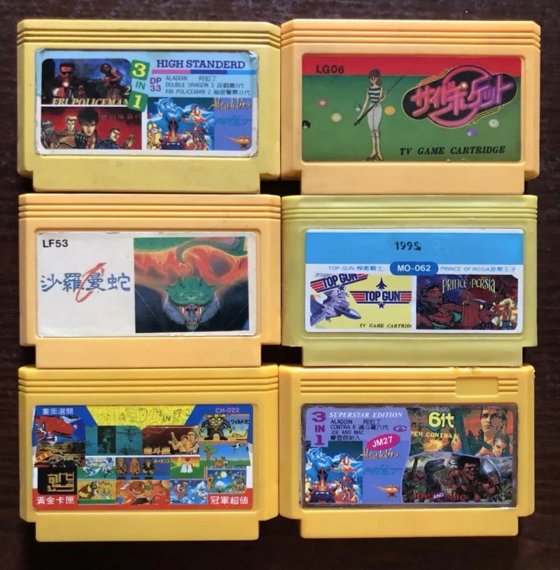 Ігри для Денді, Сюбор, Steepler, Remarks: Dizzy Earrhworm Jim, Dracula Lion King, Contra Force Aladdin TopGun Joe and Mac, Addams Family Contra — фото 2