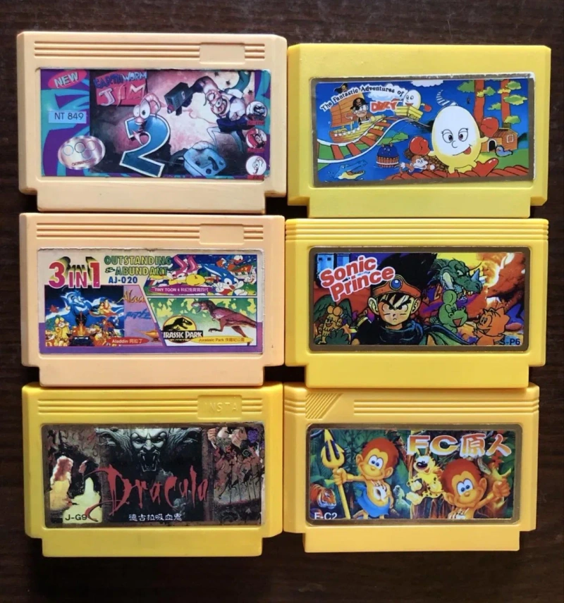 Ігри для Денді, Сюбор, Steepler, Remarks: Dizzy Earrhworm Jim, Dracula Lion King, Contra Force Aladdin TopGun Joe and Mac, Addams Family Contra — фото 3