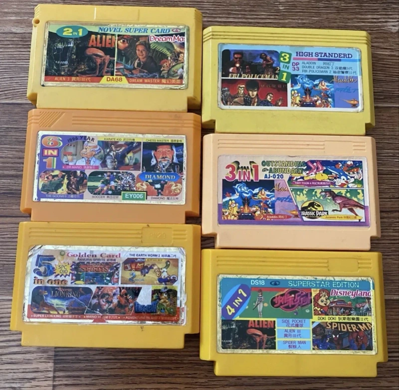 Ігри для Денді, Сюбор, Steepler, Remarks: Dizzy Earrhworm Jim, Dracula Lion King, Contra Force Aladdin TopGun Joe and Mac, Addams Family Contra — фото 6