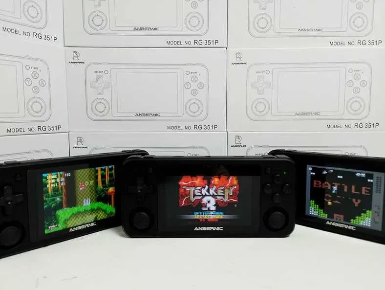 ігрова портативна приставка Anbernic RG351P чорна 64GB Денди PlayStati — фото 2