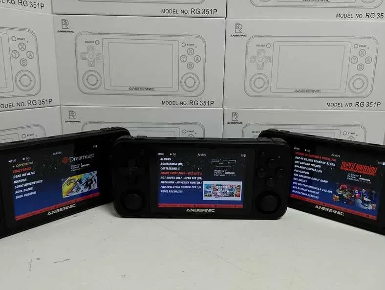 ігрова портативна приставка Anbernic RG351P чорна 64GB Денди PlayStati — фото 4