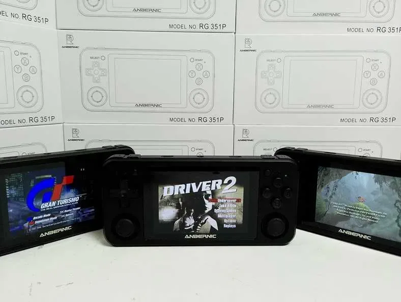 ігрова портативна приставка Anbernic RG351P чорна 64GB Денди PlayStati — фото 7