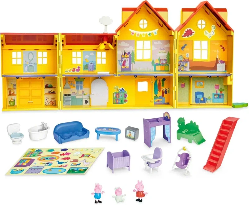 Ігровий набір Peppa Pig Figurines Великий родинний будинок Пеппи (G0508) Peppa s Big Family House — фото 4