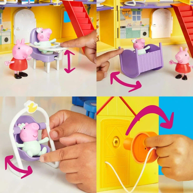 Ігровий набір Peppa Pig Figurines Великий родинний будинок Пеппи (G0508) Peppa s Big Family House — фото 7