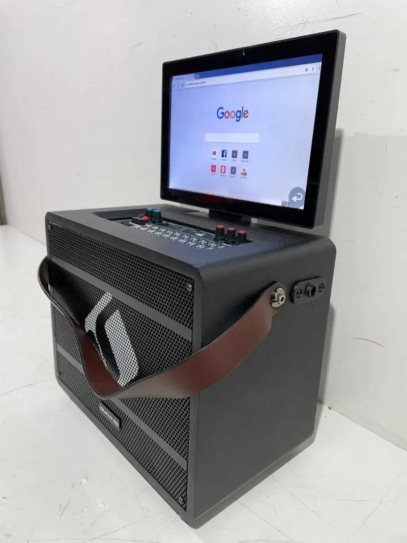 Интернет радио караоке  Аккумуляторная Колонка  дисплей auna Pro Spin — фото 2