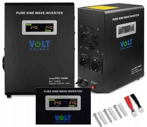 Інвертор 1000W Volt Polska ДЖБ ИБП Безперебійник. Чистий синус. Преобразователь. Инвертор для котла