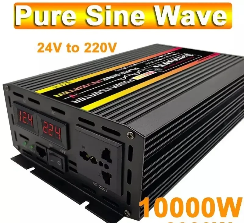Инвертор напряжения на 12/220 вольт чистый синус 10000w — фото 2