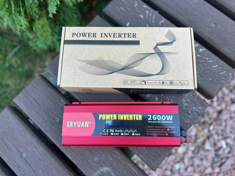 Інвертор Преобразователь с чис. синусоидой 12v 2600вт Для холодильника — фото 3