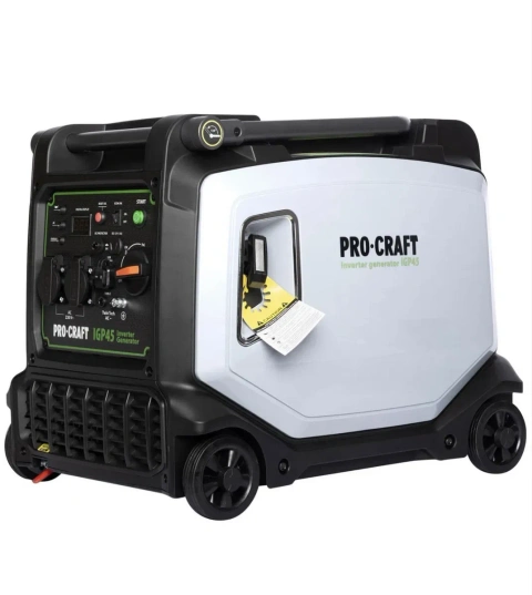Інверторний бензиновий генератор Procraft IGP45 (4,5 кВт) з електростартером | Чиста синусоїда | 4 кВт номінал