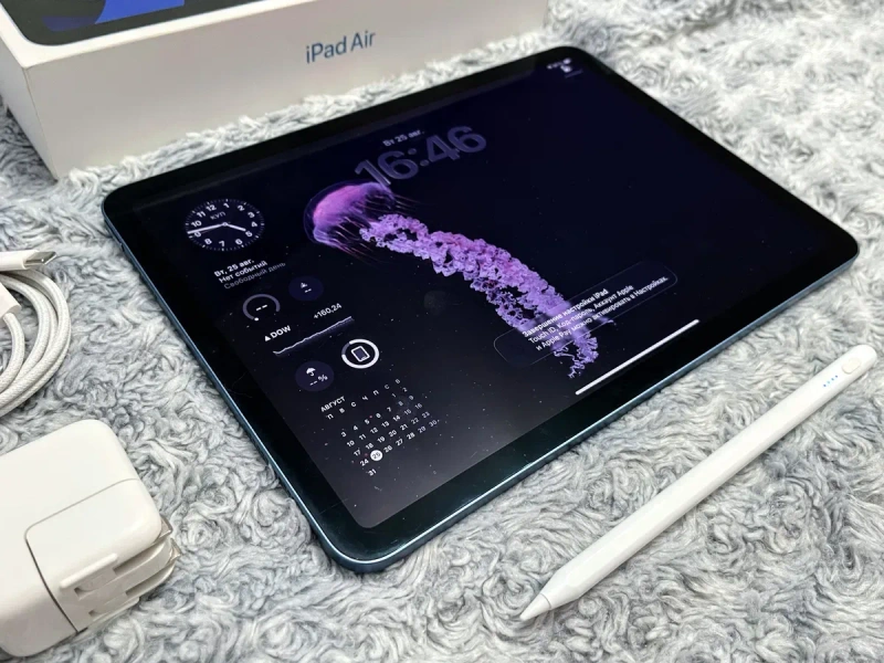 IPad Air 5 (64 gb) wi-fi, М1, комплект + стекло! A2588 — фото 5