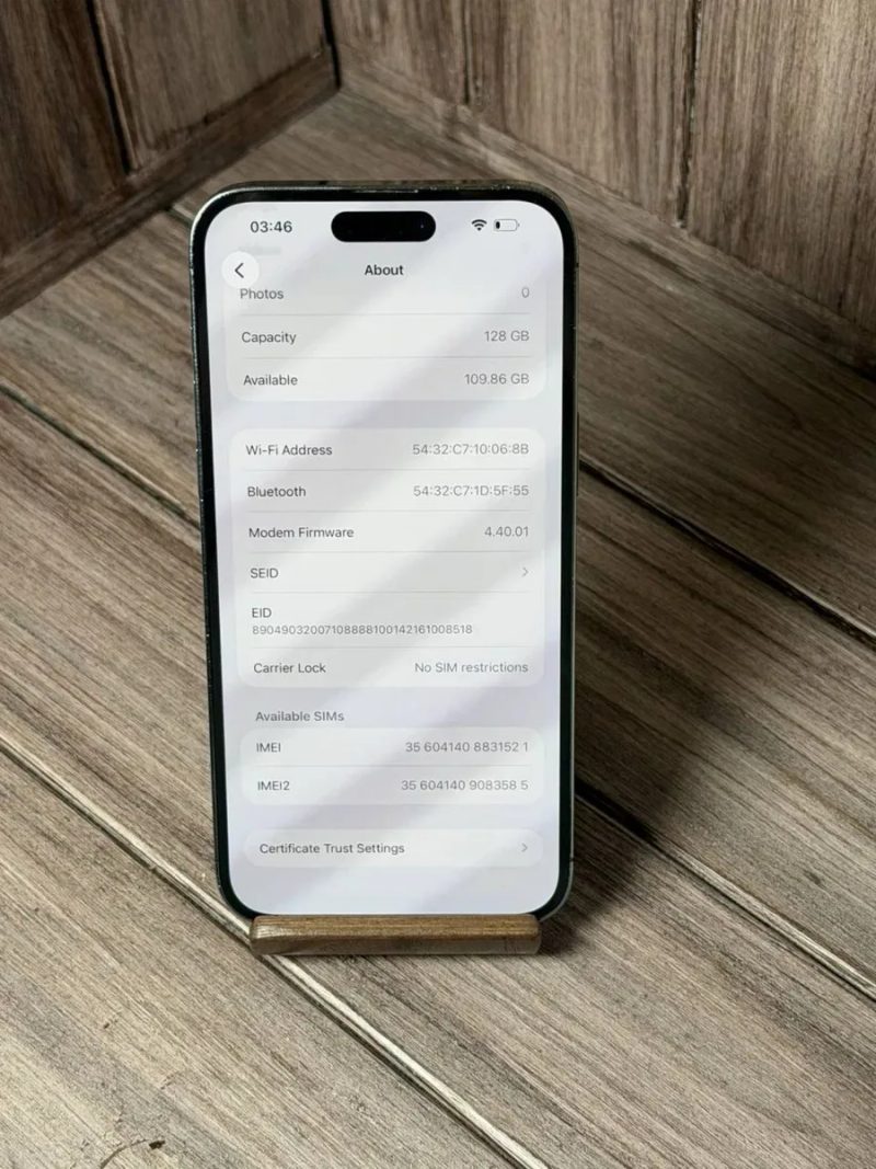 IPhone 14 pro max Purple 128gb!!! 3 США!! NEVERLOCK Батарея 100% — фото 7
