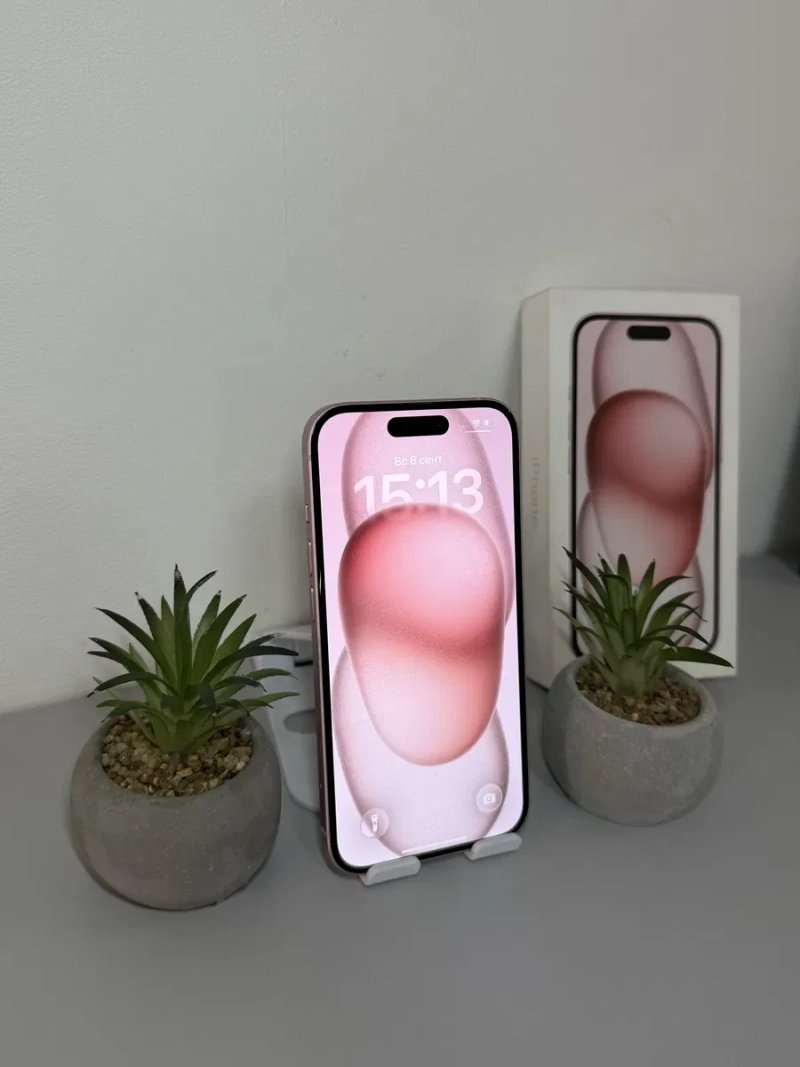 iPhone 15 128 GB Pink/ Neverlock/ 85% АКБ/ Айфон 15 128 ГБ Розовый — фото 3
