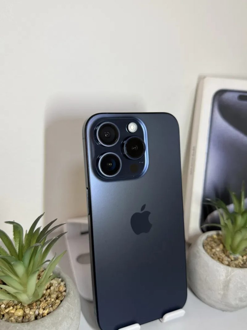 iPhone 15 Pro 128 GB Blue Titanium/ Neverlock/ 100% АКБ/ Айфон 15 Про 128 ГБ — фото 2