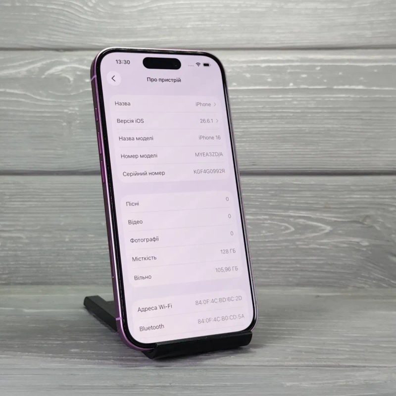 iPhone 16 128GB Pink | Ідеальний корпус | Батарея 91% | Айфон 16 — фото 3