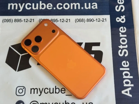 iPhone 17 Pro Max 256GB Cosmic Orange Never lock ідеал, АКБ 100%, фізична сім