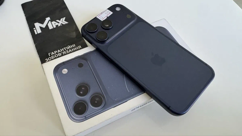 iPhone 17 Pro Max 512Gb Deep Blue 100% АКБ 6 циклів Офіційний Фіз Сім  1250€ — фото 3