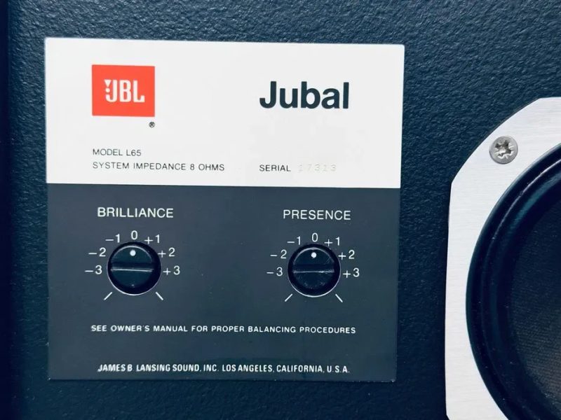 JBL L65 Jubal на родных драйверах JBL — бас 126A альнико, середина LE5-9, легендарный твитер-«пуля» 075 — фото 6