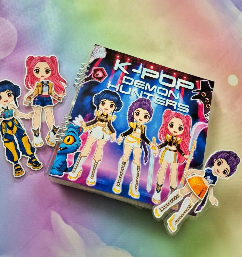 K-pop demon hunters на липучках ліпучках альбом книжка демон хантерс — фото 2
