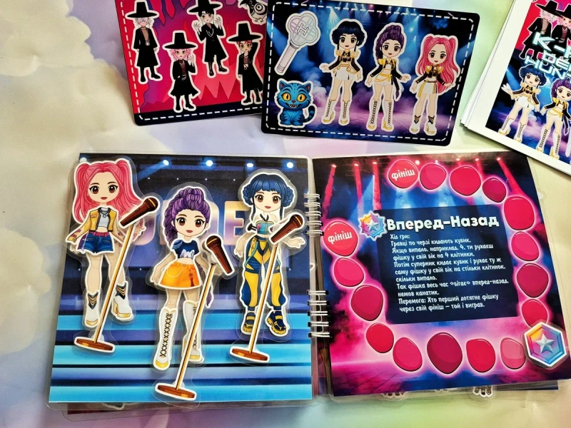 K-pop demon hunters на липучках ліпучках альбом книжка демон хантерс — фото 3
