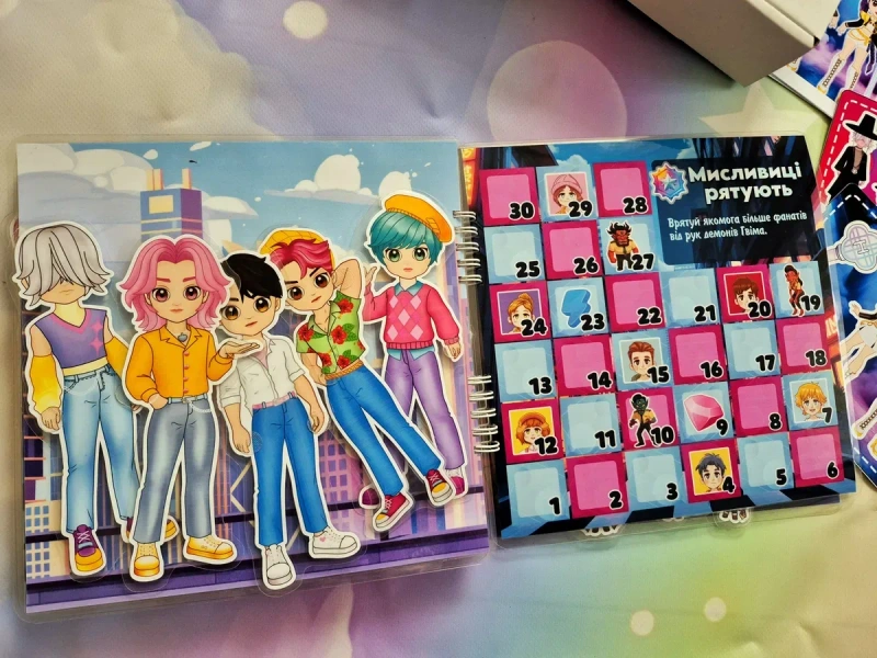 K-pop demon hunters на липучках ліпучках альбом книжка демон хантерс — фото 6